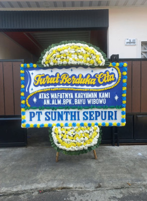 Papan Bunga Duka di Suka Mulya