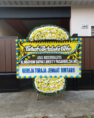 Papan Bunga Duka di Suka Mulya